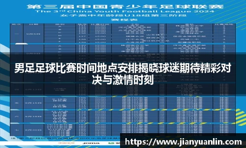 男足足球比赛时间地点安排揭晓球迷期待精彩对决与激情时刻